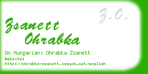 zsanett ohrabka business card